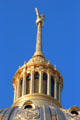 Lantern, staff & eagle on dome of West Virginia State Capitol. Charleston, WV.