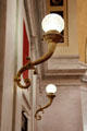 Wall sconces in Senate Chamber of West Virginia State Capitol. Charleston, WV.