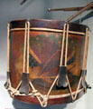Drum played by Pvt. George Huddleston, drum major of 22nd VA Infantry Company G during Civil War at West Virginia State Museum. Charleston, WV.