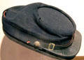 Hat worn by Pvt. George Huddleston while serving in the 22nd VA Infantry at West Virginia State Museum. Charleston, WV.