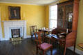Parlor with writing desk & chairs at Craik-Patton House. Charleston, WV.