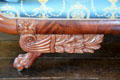Detail of carved sofa leg at Craik-Patton House. Charleston, WV.
