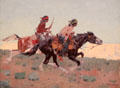 The Pursuit, Kayenta, AZ painting by William Robinson Leigh at Huntington Museum of Art. Huntington, WV.