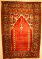 Silk prayer rug Turkish at Huntington Museum of Art. Huntington, WV.