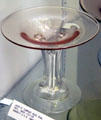 Comport rose bowl at Fostoria Glass Museum. Moundsville, WV.