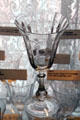 Arcady etched stemmed goblet at Fostoria Glass Museum. Moundsville, WV.