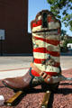 Rodeo 8 Second Steps to the Big Time cowboy art boot by Ross Lampshire. Cheyenne, WY.
