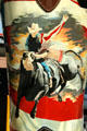 Bull riding detail of Rodeo cowboy art boot by Ross Lampshire. Cheyenne, WY.