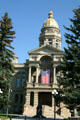 South portico of Wyoming State Capitol. Cheyenne, WY.