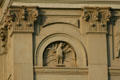 Carved eagle on Wyoming State Capitol. Cheyenne, WY.