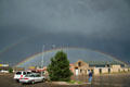 Double rainbow over Cheyenne. Cheyenne, WY.