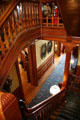 Stairwell & front hall at Nagel Warren Mansion. Cheyenne, WY.