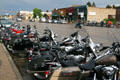 Motorcycles on Sheridan Ave. Cody, WY.