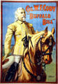 Poster of mounted Col. W.F. Cody - Buffalo Bill at Buffalo Bill Center of the West. Cody, WY.