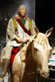Model of native on horseback with Northern Plains & Cheyenne artifacts at Buffalo Bill Center of the West. Cody, WY