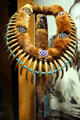 Iowa Indian bear claw necklace with glass beads at Buffalo Bill Center of the West. Cody, WY.
