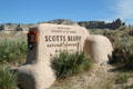 Scotts Bluff National Monument National Park Service sign. WY.