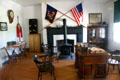 Interior office of Old Bedlam house at Fort Laramie National Historic Site. WY