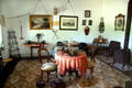 Victorian parlor of Captain's Quarters at Fort Laramie National Historic Site. WY.