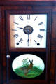 Table clock with rabbits at Laramie Plains Museum. Laramie, WY.