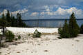 Yellowstone Lake at West Thumb Geyser Basin in Yellowstone National Park. WY