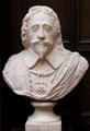King Charles I marble portrait bust after Hubert le Sueur at Lady Lever Art Gallery. Liverpool, England.