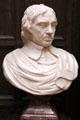 Oliver Cromwell marble portrait bust after John Michael Rysbrack at Lady Lever Art Gallery. Liverpool, England.
