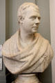 Sir Walter Scott marble portrait bust copy after Francis Legatt Chantrey at Lady Lever Art Gallery. Liverpool, England.