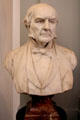 Prime Minister William Ewart Gladstone marble portrait bust by Edward Onslow Ford at Lady Lever Art Gallery. Liverpool, England.