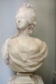 Marie Antoinette marble portrait bust after Felix Lecomte at Lady Lever Art Gallery. Liverpool, England.