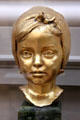 Maid so Young bronze sculpture head by William Goscombe John at Lady Lever Art Gallery. Liverpool, England.