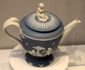 Wedgwood blue jasper teapot at Lady Lever Art Gallery. Liverpool, England.