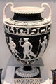 Wedgwood black jasper vase with classical gods at Lady Lever Art Gallery. Liverpool, England.