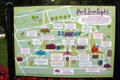 Port Sunlight tourist map. Liverpool, England.