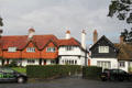 Quaint streetscape of Port Sunlight. Liverpool, England.