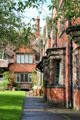 Brick house on Bath Street at Port Sunlight. Liverpool, England.