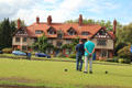 Village lawn bowling at Port Sunlight. Liverpool, England.