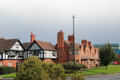 Row of residences at Port Sunlight. Liverpool, England.