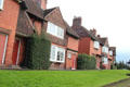 Shingled buildings at Port Sunlight. Liverpool, England.