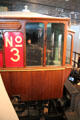 Driver compartment of Liverpool Overhead Railway car at Museum of Liverpool. Liverpool, England.