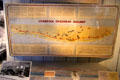 Liverpool Overhead Railway map at Museum of Liverpool. Liverpool, England.