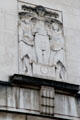 Art Deco shield on George's Dock Ventilation Building for Queensway Tunnel. Liverpool, England.