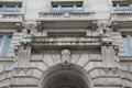 Cunard Building entrance arch. Liverpool, England.