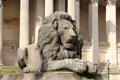 Lion statue by William Grinsell Nicholl at St George's Hall. Liverpool, England.