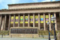 St George's Hall with Liverpool Cenotaph. Liverpool, England.