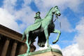 Queen Victoria equestrian statue by Thomas Thornycroft at St George's Hall. Liverpool, England.