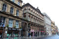 Heritage commercial buildings along Victoria St. Liverpool, England.