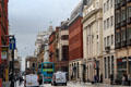 Looking along Victoria St. to Pier Head. Liverpool, England.