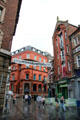 Mathew Street, Birthplace of the Beatles seen from Temple Court. Liverpool, England.