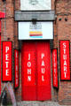 Tribute to six Beatles members at Beatles Museum on Mathew Street. Liverpool, England.